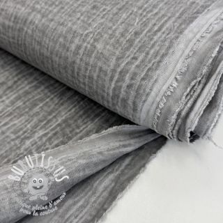 Tissu double gaze/mousseline Vintage grey