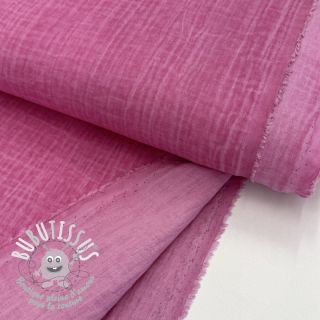 Tissu double gaze/mousseline Vintage fuchsia