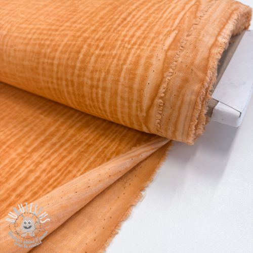 Tissu double gaze/mousseline Vintage orange