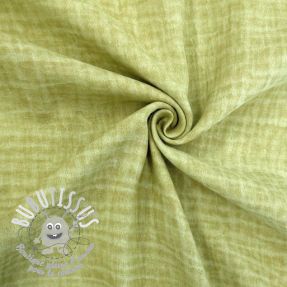 Tissu double gaze/mousseline Vintage lime