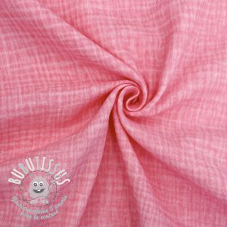 Tissu double gaze/mousseline Vintage pink