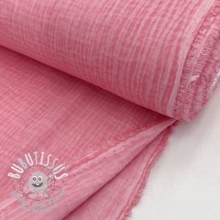 Tissu double gaze/mousseline Vintage pink