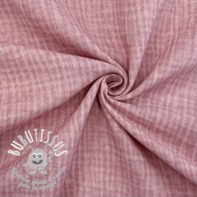 Tissu double gaze/mousseline Vintage old pink