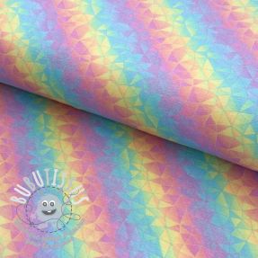 Jersey Kaleido rainbow pastel digital print
