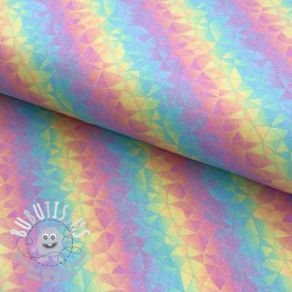 Jersey Kaleido rainbow pastel digital print
