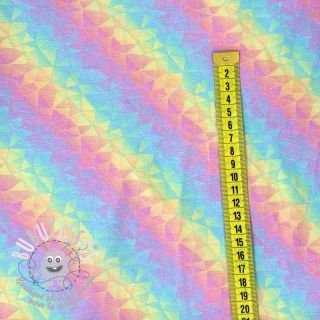 Jersey Kaleido rainbow pastel digital print
