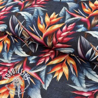 Viscose lin Marigold design B digital print