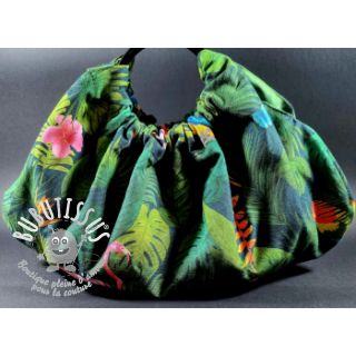 Tissu déco premium Tropical jungle bird digital print