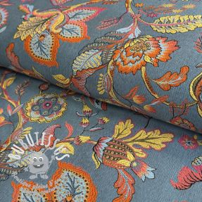 Tissu déco jacquard Inaya ciel