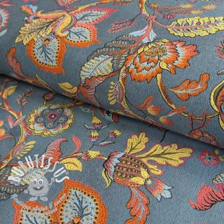 Tissu déco jacquard Inaya ciel