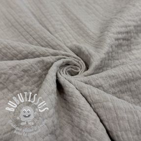 Tissu coton STRETCH Baby beige