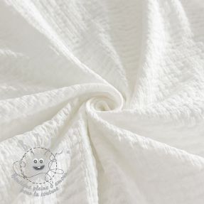 Tissu coton STRETCH Baby off white