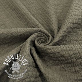 Tissu coton STRETCH Baby taupe