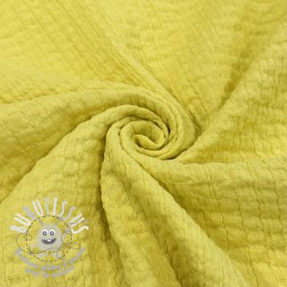 Tissu coton STRETCH Baby yellow