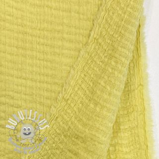 Tissu coton STRETCH Baby yellow