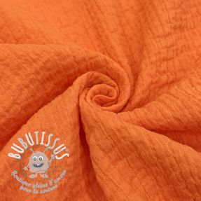 Tissu coton STRETCH Baby orange
