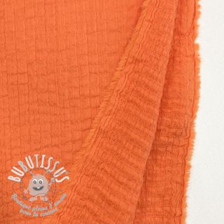Tissu coton STRETCH Baby orange