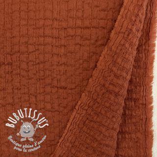 Tissu coton STRETCH Baby rust