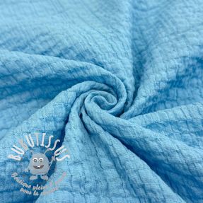 Tissu coton STRETCH Baby blue
