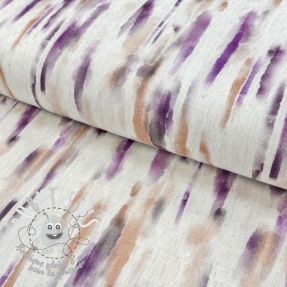 Viscose lin Natural Lin Lina purple digital print