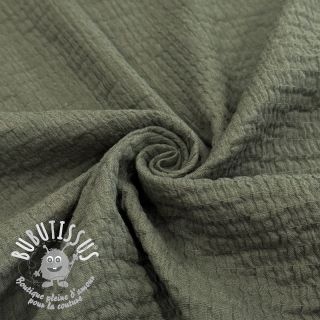 Tissu coton STRETCH Baby khaki
