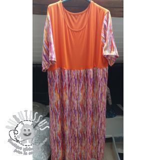 Viscose RADIANCE Abstract stripes pink digital print