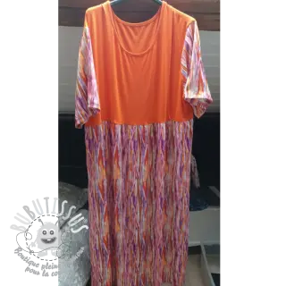 Viscose RADIANCE Abstract stripes pink digital print