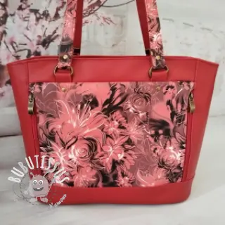 Simili cuir KARIA rouge