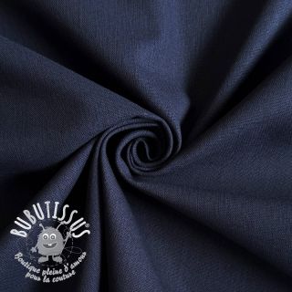 Tissu coton Lin PREMIUM dark blue