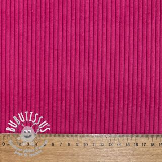 Tissu velours cotelé HUGGY fuchsia
