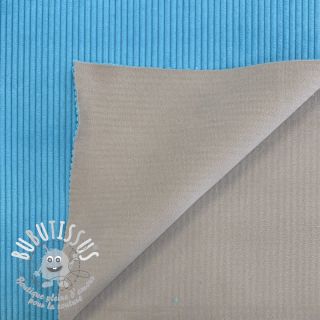 Tissu velours cotelé HUGGY turquoise