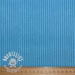 Tissu velours cotelé HUGGY turquoise