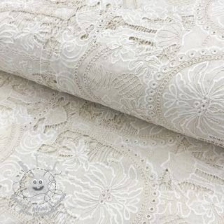 Tissu coton EMBROIDERY Blanchette design B