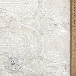 Tissu coton EMBROIDERY Blanchette design B