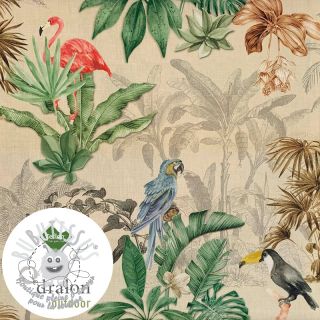 Tissu déco avec finition en Teflon PALMTREES