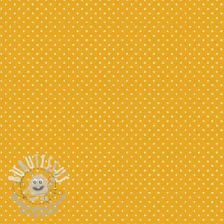 Tissu coton Petit dots yellow