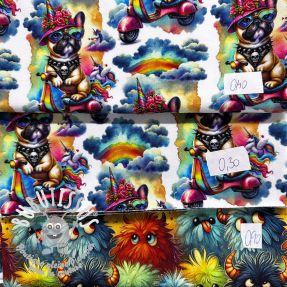 Paquet de tissus sweat design digital print 0303