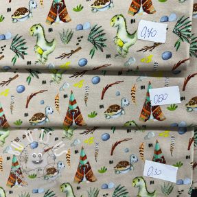 Paquet de tissus jersey digital print 2054