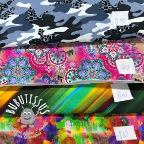 Paquet de tissus jersey digital print 2077