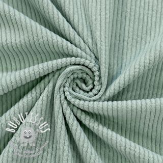 Tissu velours cotelé 6W COTTON TOUCH mint 2nd class