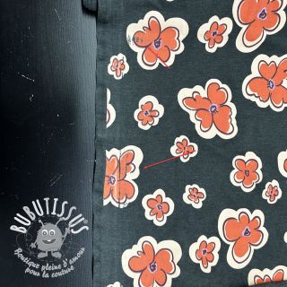 Jersey Flowers anthracite melange 2nd class