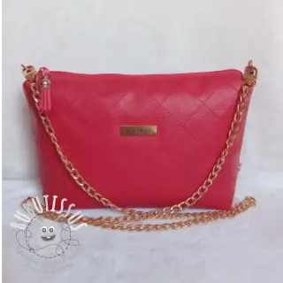Simili cuir KARIA rouge