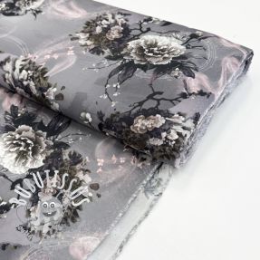 Viscose Lilly design E digital print