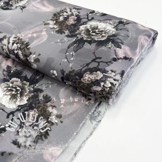 Viscose Lilly design E digital print