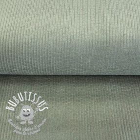 Tissu velours cotelé sage