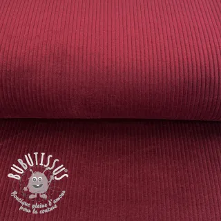 Tissu velours cotelé wine red