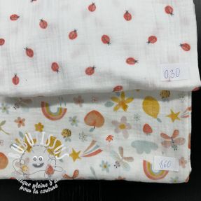 Paquet de tissus – double gaze de coton 2205
