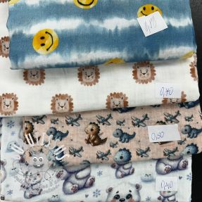 Paquet de tissus – double gaze de coton 2204