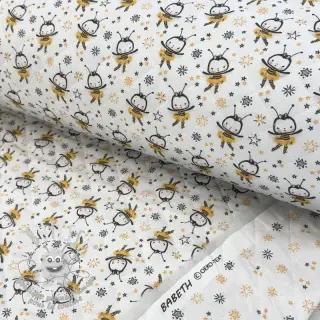 Tissu coton QUILTING Elisabetta jaune