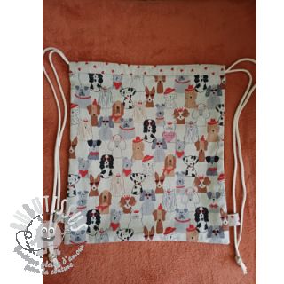 Tissu déco Linenlook Dog Dress Up